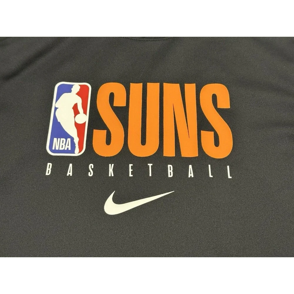 Nike Dri-Fit NBA Phoenix Suns Spotlight Practice Performance Hoodie Medium Black